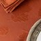 Harvest Legacy Damask Fabric Table Cloth Fall, Harvest, and Thanksgiving Tablecloth (Rust/Burnt Orange, 52" x 52" Square)